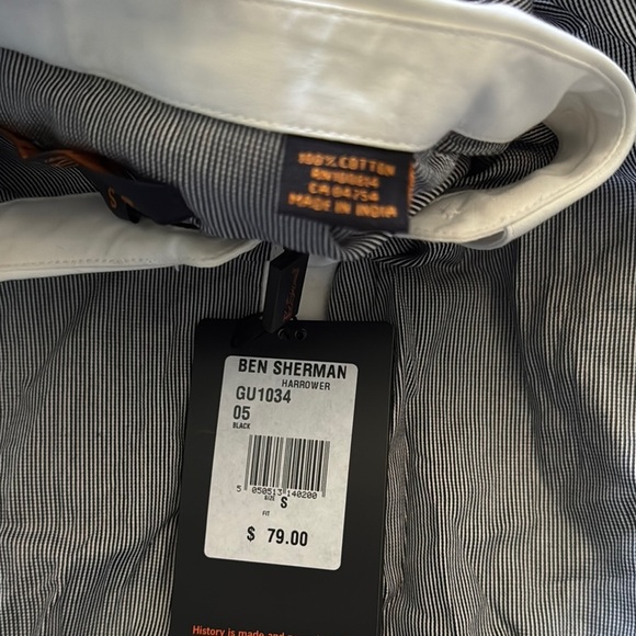 Ben Sherman harrower Sleeveless Button-Up Top S NWT - Picture 3 of 7